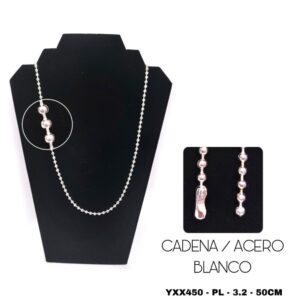 CADENA ACERO BLANCO
